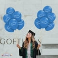 thumbnail image 4 of PMU Graduation Script Balloons 11 Inch Premium PartyTex Blue Latex (100/Pkg) Pkg/1, 4 of 7
