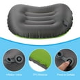 thumbnail image 4 of Unique Bargains Inflatable Pillow Large 17 x 13' Ultralight Camping Travel Pillow, Green 2 Pack, 4 of 7