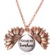 thumbnail image 1 of Collar De Girasol, Regalo Dulce De Aleación, Accesorio Para Mujer, Brillante, Ampliamente Aplicable, Colgante De Letra De Doble Capa, Joyería De Moda Vogacara AP006656-01, 1 of 6