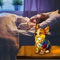 thumbnail image 4 of Corgi Lamp and Pug Lamp, Dog Series Art Night Light, Stained Resin French Bulldog Tabletop Night Light, Vintage Animal Home Decor, Cute Pet Dogs Themed LED Table Lamps with Warm Ambient Glow, 4 of 5