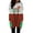 Green, variant on Lanhui Women Casual O- Neck Christmas Printed Pocket Dress Loose And Comfortable Long-sleeved
