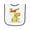 White and Navy, variant on Inktastic I'm O-fish-ally One Cute Clownfish First Birthday Baby Terry Cloth Bib