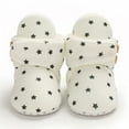 thumbnail image 1 of GYRATEDREAM Newborn Infant Baby Girl Boy Cotton Booties Stay On Sock Slippers Soft Bedroom Shoes Non-Skid Ankle Boots Toddler Crib Warm Shoe First Walker Birthday Shower Gift 0-18M, 1 of 12