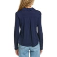 thumbnail image 2 of Michael Stars womens  Ayla Button-Down Shirt, m, Blue, 2 of 3