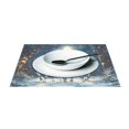 thumbnail image 3 of Ryvnso Placemats Set of 4 Horse in Winter Dining Mats Heat-Resistant Non-Slip Washable Table Mat, 3 of 8