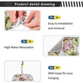 thumbnail image 4 of Lotus Waterlily Sink Splash Guard for Faucet 2 Packs Faucet Absorbent Mats, Watercolor Summer Floral Faucet Handle Drip Catcher Quickly Drying Mat for Kitchen Counter Bathroom, 14.9"x5.5", 4 of 7