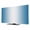 Blue, variant on Indoor TV Cover for 24 Inch Flat Screen, Blue Ombre Stretch Fabric Dust Proof TV Screen Protector, Blue White Gradient Modern Abstract Art Slipcover Monitor Cover for LED LCD Smart TVs Computer