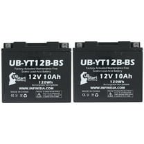 2-Pack UB-YT12B-BS Battery Replacement for 2018 Ducati Monster 821 CC Motorcycle - Factory Activated, Maintenance Free, Motorcycle Battery - 12V, 10AH, UpStart Battery Brand