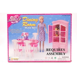 Gloria Dollhouse Furniture Mini Supermarket Grocery Playset with Dolls Food Stand Barbie Utensils Walmart