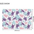 thumbnail image 3 of Coolnut Bathroom Rug Mat Ocean Turtles Bath Mat Super Soft Absorbent Plush Shaggy Bath Rugs Non Slip Quick Dry Bath Carpet for Bathroom Floor Tub Shower, 24x16 Inches Home Decor Gifts, 3 of 5