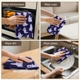 thumbnail image 5 of 6 Pcs Funny Kitchen Towels,Dark Purple Halloween Ghosts with Boo Microfiber Dish Towels,Kitchen Tea Towels,Kitchen Towel Set (18" X 26"), 5 of 7
