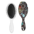 thumbnail image 2 of Soccer-Themed Anti-Frizz Hair Comb - Gentle Detangling Brush for Kids & Teens, Durable Design, 2 of 5