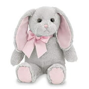Bearington Lil' Mopsy Gray and Pink Plush Animal Bunny Rabbit, 12 inches
