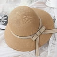 thumbnail image 4 of COCOpeaunt New Style Straw Hat Women Summer Beach Seaside Holiday Vacation Sun Protection Big Hat Straw Hat Summer Sun Hat Ladies Hat Gift, 4 of 6