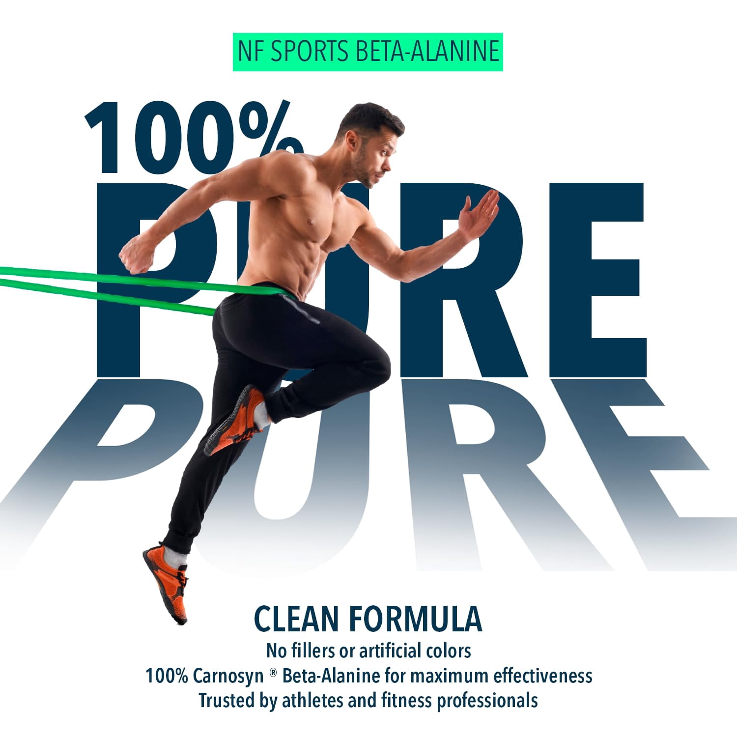 NF Sports Beta-Alanine Powder, Unflavored, Endurance and Muscle Carnosine Support, 100 Servings