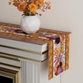 thumbnail image 3 of Fall Color Maple Leaf Wild Flower Table Runner Table Decoration for Kitchen Dining Dinner Autumn Home Decor 13x72 Inch, 3 of 6