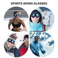 thumbnail image 2 of KAKOWELY 1 Pair Windproof Protection Goggle Durable Outdoor Skating Ski Eyes Protector,7.09"X3.15"X0.79", 2 of 5