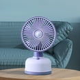 thumbnail image 4 of Kcavykas Rechargeable Mini Desk Fan | USB Powered Compact Fan | Quiet, Multi-Speed Settings for Office, Bedroom, & Desktop Use | Ideal for Personal Cooling, 4 of 6