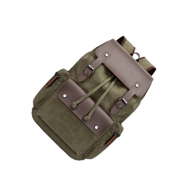 Sonducket De Lona Vintage Para Hombres Para Viajes Escolares Y Diaria De Gran Capacidad Para Hombres Grande Mochilas verde