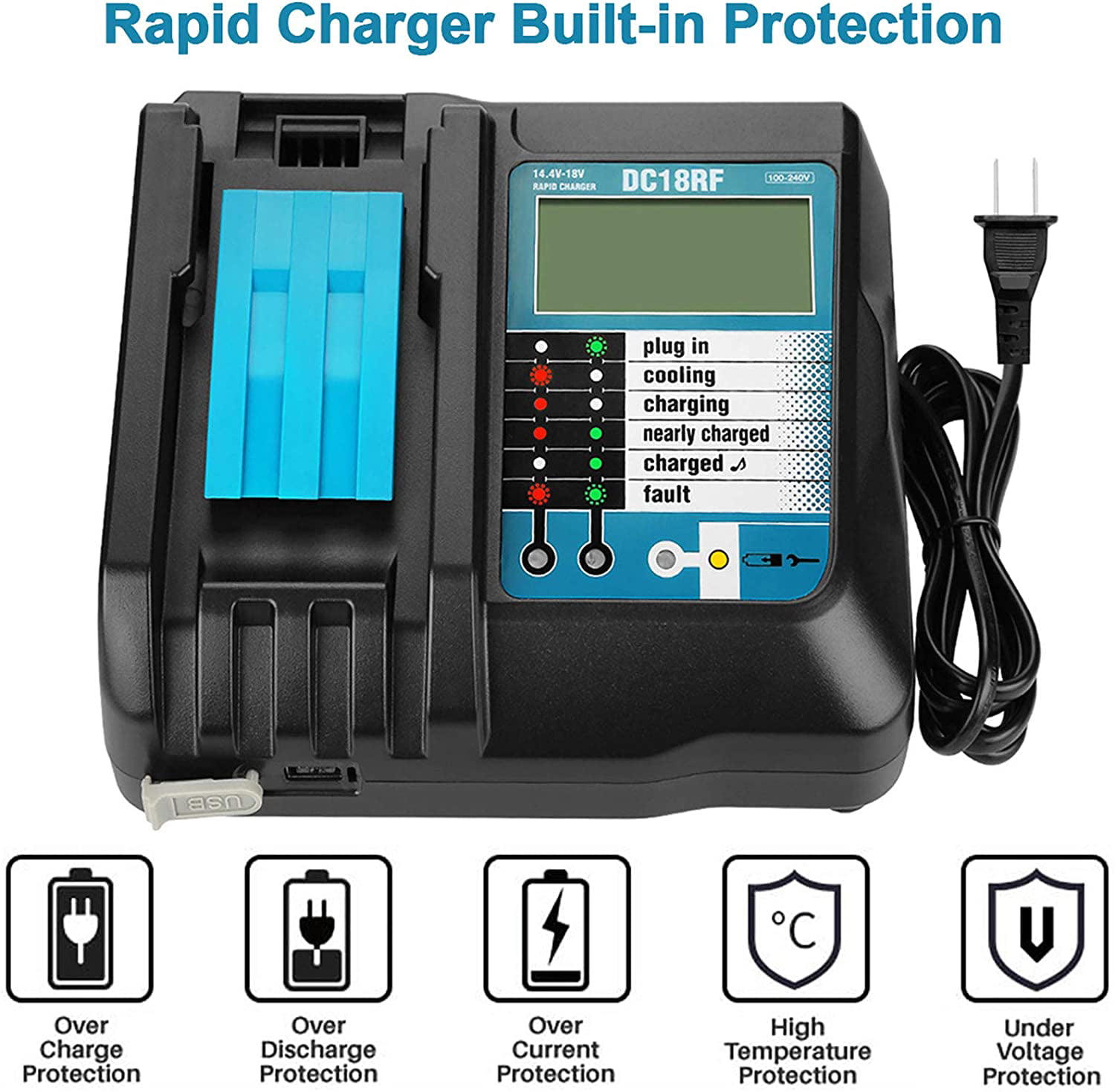 GENUINE MAKITA L@@K ON SALE Details about   MAKITA CHARGER  DC18RC FAST SHIPPING NEW 