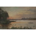 thumbnail image 2 of Jan Ciągliński 14x11 Gold Ornate Wood Frame and Double Matted Museum Art Print Titled - Landscape in Finland (1875), 2 of 4