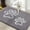 Grey, variant on Buganda Door Mat for Inside, Absorbent Low Profile Doormat, Dirt Trapper for Outside Entry, Non Slip Rug with Dog Paws Prints, 20"x32", Grey