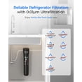 thumbnail image 2 of Waterdrop 15UC-UF Water Filter System, 0.01 μm Ultra Filtration for Baçtёria Reduction, NSF/ANSI 42 Certified, 1/4 inch Direct Connect to Refrigerators and Ice Makers, 16K Gallons Capacity, USA Tech, 2 of 9