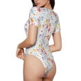 thumbnail image 2 of Balery Cute Owl Body de cuello redondo de manga corta para mujer Tops de manga corta Tops básicos-X-Large, 2 of 7