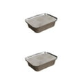 thumbnail image 2 of jesticaly 10 Pcs Barquettes en Papier D\'aluminium Fournitures de Cuisine Contenants pour Emporter Contenant Alimentaire Résistant à la Chaleur Outils pour la Maison Poêle à Usage Unique 410ml Couvercle 2Ensemble, 2 of 6