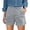 j-Light Gray12330, variant on LIIPEE Women Shorts Casual Summer Solid Color Linen Buttons Elastic Waist Loose Fit Shorts With Pockets Ladies Comfortable Breathable Soft Daily Shorts,Light Gray,L