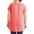 thumbnail image 5 of JMS by Hanes Women's Plus Size Slub Crochet Trim Tunic, 5 of 6