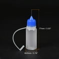 thumbnail image 3 of Uxcell Needle Tip Bottle Precision Plastic Applicator 10ml with Blue Cap, 10 Count, 3 of 6