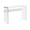 White, variant on 32" Grey Cement Particle Board and Clear Tempered Glass Accent Table