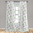 thumbnail image 5 of Ambesonne Kitten Curtains, Cats with Yarn Balls, Pair of 28"x95", Multicolor, 5 of 5