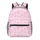 thumbnail image 1 of Easygdp Ribbon Bow Mochila Ergonómica Versátil para Laptop - Múltiples Bolsillos, Correas Ajustables, Unisex para Escuela, Viajes y Actividades al Aire Libre-One Size, 1 of 5