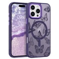 thumbnail image 1 of Funda BENTOBEN para iPhone 16 Pro Max Mariposa Púrpura, 1 of 9