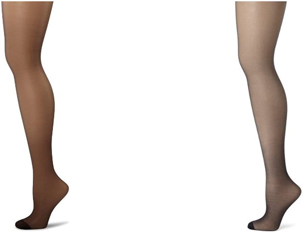 Hanes Women's Control Top Reinforced Toe Silk Reflections Panty Hose