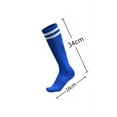 thumbnail image 3 of ASFGIMUJ 3 Pairs Kids Soccer Socks Striped Knee High Tube Socks Football Uniform Sports Socks for Boys Girls 6-12 Years Old, 3 of 6