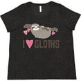 thumbnail image 3 of Inktastic Sloth Lover Rain Forest Women's Plus Size T-Shirt, 3 of 5
