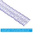 thumbnail image 4 of Unique Bargains 1.8 Inch Wide 25 Yards Lace Trim Ribbon, Sewing Lace Roll Gift Package Pattern Wrapping for Party Home Decoration Dress Craft, Sapphire Blue, 4 of 6