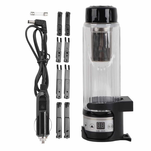 Hervidor eléctrico para coche, botella calefactora para coche de 12V/24V 95W, taza calefactora para coche, rendimiento inigualable