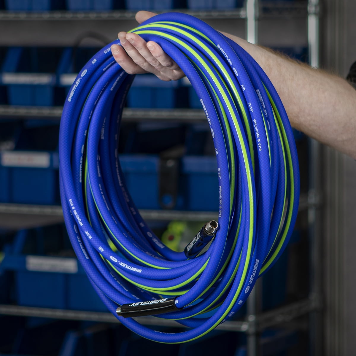 SmartFlex® Air Hose, 3/8" x 50', 1/4" MNPT Fittings