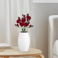 thumbnail image 3 of 5 centros de mesa de flores artificiales para decoración de bodas y fiestas, color rojo, 3 of 9