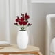 thumbnail image 3 of Ramo de 5 rosas artificiales para decoración de bodas en interiores. rojo, 3 of 9