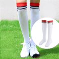 thumbnail image 4 of 2 Pares de Calcetines de Golf para Mujer, Medias Blancas Mujer, Calcetines a Rayas, Medias de Béisbol, Medias Largas Sunnimix Medias deportivas para mujer, 4 of 8