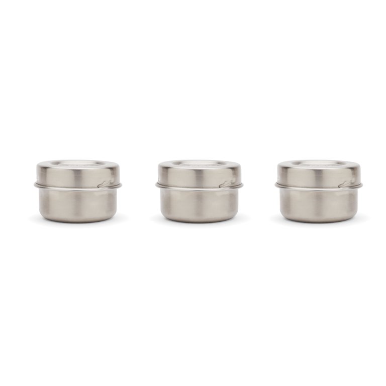 Set of 3 Stainless Steel Condiment Containers, Fox Run