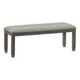thumbnail image 2 of Lexicon Granby Pine Wood Dining Room Bench in Antique Gray Finish, 2 of 6