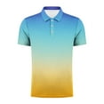 thumbnail image 2 of Qiopertar Liquidation à Moins de 5$ Chemise d'Été pour Hommes à Manches Courtes Imprimée à Boutons Col Rabattu en Solde, 2 of 4
