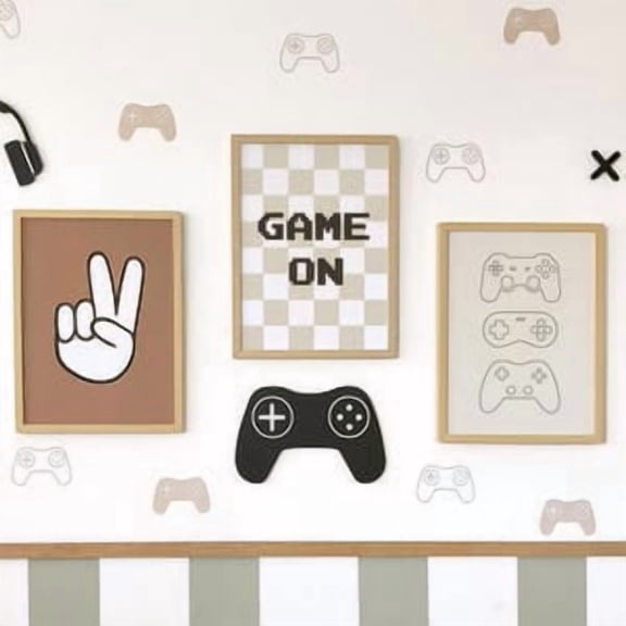 Gaming posters set printed in canvas, Gamer prints, gaming wall decor, Boy Room wall art, pints decor, Kids room prints, playroom decor, Poster Only