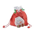 thumbnail image 2 of Inteprter Bolsas con cordón de Navidad de dibujos animados, embalaje de regalo, muñeco de nieve de Navidad, decoración tridimensional, bolsa de Kits de decoración para fiestas Muñeco de nieve Inteprter HA068770-01, 2 of 6